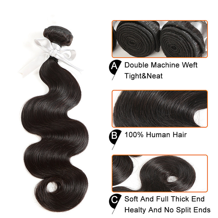 Virgin Brazilian Body Wave Hair 3 Bundles