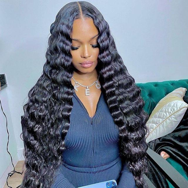Deep Wave Human Hair Lace Front WigsDeep Wave Lace Frontal Wigs
