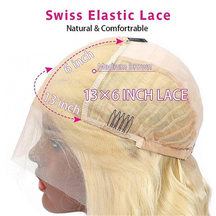 613 Blonde Color 13x6 Transparent Lace Wig