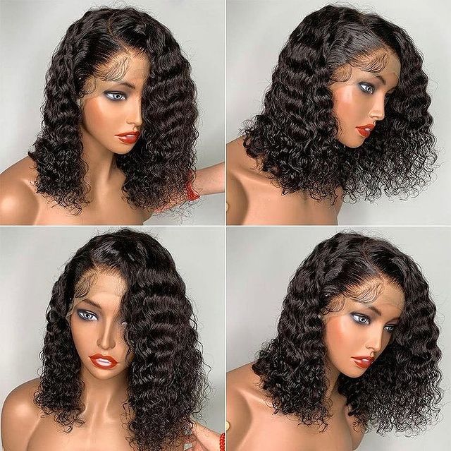  Deep Curly Wave HD Lace Bob wig