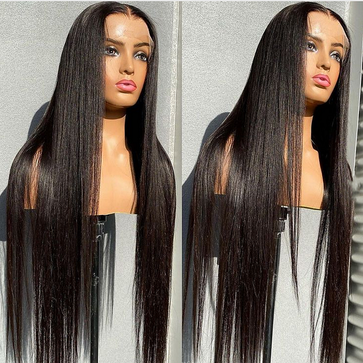 Long Virgin Hair 5*5 Lace Closure Wigs