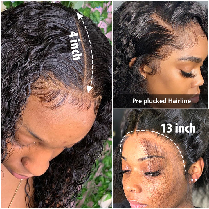 Water Wave Lace Frontal Wigs